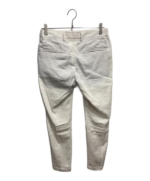 giab's ARCHIVIO（ジャブス アルキヴィオ）giab's ARCHIVIO (ジャブス アルキヴィオ) ストレッチ ブラッシドコットン ノープリーツ リラックスパンツ ベージュ サイズ:44の古着・服飾アイテム