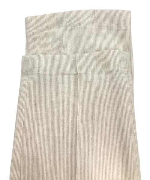 giab's ARCHIVIO（ジャブス アルキヴィオ）giab's ARCHIVIO (ジャブス アルキヴィオ) ストレッチ ブラッシドコットン ノープリーツ リラックスパンツ ベージュ サイズ:44の古着・服飾アイテム