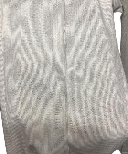 giab's ARCHIVIO（ジャブス アルキヴィオ）giab's ARCHIVIO (ジャブス アルキヴィオ) ストレッチ ブラッシドコットン ノープリーツ リラックスパンツ ベージュ サイズ:44の古着・服飾アイテム