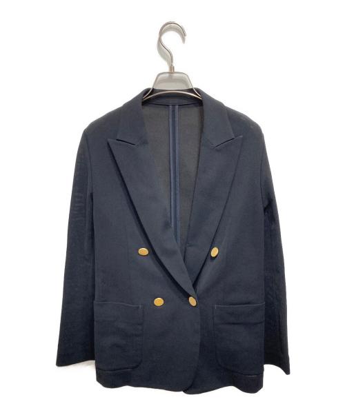 allureville（アルアバイル）allureville (アルアバイル) ダブルジャケット ネイビー サイズ:2の古着・服飾アイテム