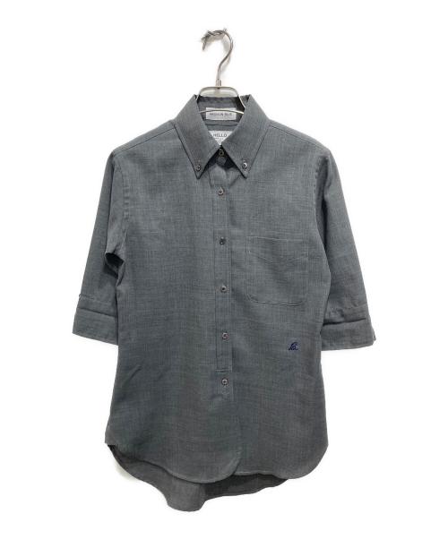 MADISON BLUE（マディソンブルー）MADISON BLUE (マディソンブルー) 5分袖シャツ グレー サイズ:１の古着・服飾アイテム