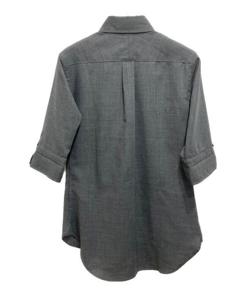 MADISON BLUE（マディソンブルー）MADISON BLUE (マディソンブルー) 5分袖シャツ グレー サイズ:１の古着・服飾アイテム