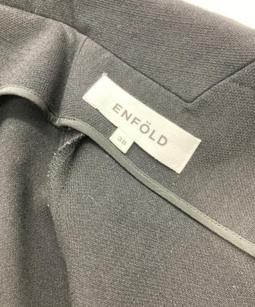 ENFOLD（エンフォルド）ENFOLD (エンフォルド) 19AW Asymmetry Wrap Skirt アシンメトリーラップスカート ブラック サイズ:38の古着・服飾アイテム