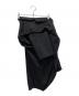 ENFOLD（エンフォルド）の古着「19AW Asymmetry Wrap Skirt アシンメトリーラップスカート」｜ブラック