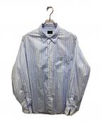 green label relaxing×THOMAS MASONグリーンレーベルリラクシング×トーマスメイソン）の古着「ジャストルーズ レギュラーカラー シャツ」｜ブルー