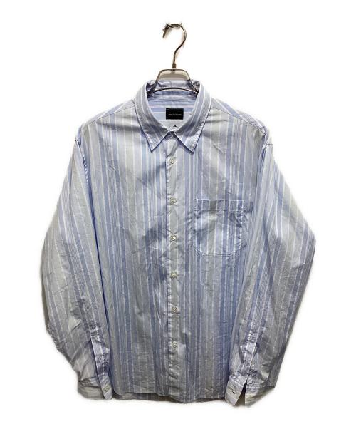 green label relaxing（グリーンレーベルリラクシング）green label relaxing (グリーンレーベルリラクシング) THOMAS MASON (トーマスメイソン) ジャストルーズ レギュラーカラー シャツ ブルー サイズ:Lの古着・服飾アイテム