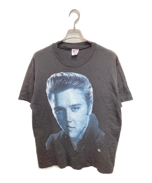 Hanes（ヘインズ）Hanes (ヘインズ) 90’SバンドTシャツ／ELVIS PRESLEY 90’S ブラック サイズ:Lの古着・服飾アイテム