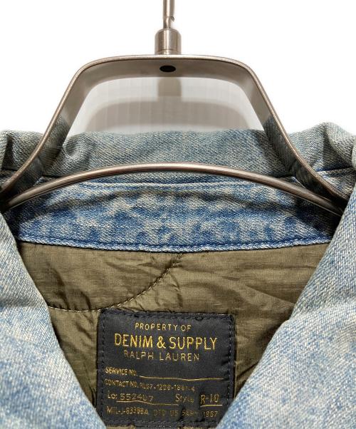 Denim & Supply Ralph Lauren（デニム＆サプライ ラルフローレン）DENIM & SUPPLY RALPH LAUREN (デニム＆サプライ ラルフローレン) キルティングジャケット スカイブルー サイズ:Mの古着・服飾アイテム