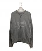 DANKE SCHONダンケ シェーン）の古着「ピグメント加工 クルーネックスウェット」｜グレー