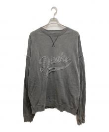 DANKE SCHON（ダンケ シェーン）の古着「ピグメント加工 クルーネックスウェット」｜グレー