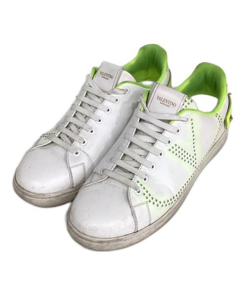 VALENTINO（ヴァレンティノ）VALENTINO (ヴァレンティノ) ローカットスニーカー ホワイト サイズ:25.5ｃｍの古着・服飾アイテム