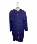 Yves Saint Laurentイヴサンローラン）の古着「ニットワンピース」｜ネイビー
