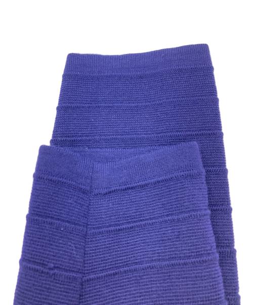 Yves Saint Laurent（イヴサンローラン）Yves Saint Laurent (イヴサンローラン) ニットワンピース ネイビー サイズ:Ⅿの古着・服飾アイテム