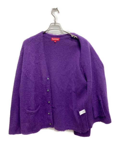 SUPREME（シュプリーム）SUPREME (シュプリーム) 20FW Brushed Mohair Cardigan パープル サイズ:Mの古着・服飾アイテム