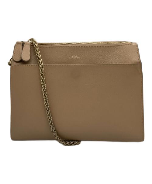 A.P.C.（アーペーセー）A.P.C. (アーペーセー) チェーンショルダーバッグ ブラウンの古着・服飾アイテム
