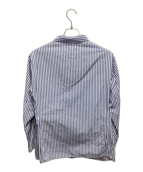 45R（フォーティファイブ・アール）45R (フォーティファイブ・アール) ダンプ無双の908シャツジャケット スカイブルー サイズ:Ｌの古着・服飾アイテム