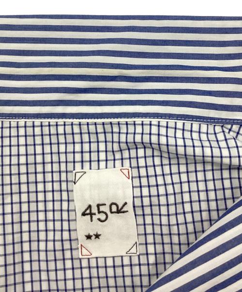 45R（フォーティファイブ・アール）45R (フォーティファイブ・アール) ダンプ無双の908シャツジャケット スカイブルー サイズ:Ｌの古着・服飾アイテム