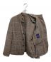 45R (フォーティファイブ・アール) グレンチェックスタンドカラージャケット ブラウン サイズ:3：9000円