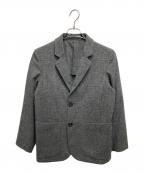 MARGARET HOWELLマーガレットハウエル）の古着「ウールチェックテーラードジャケット」｜グレー