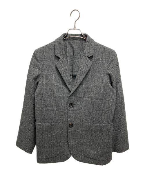 MARGARET HOWELL（マーガレットハウエル）MARGARET HOWELL (マーガレットハウエル) ウールチェックテーラードジャケット グレー サイズ:Sの古着・服飾アイテム