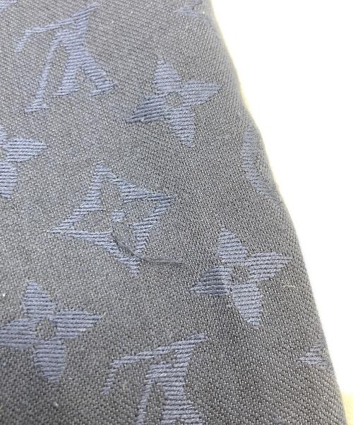 LOUIS VUITTON（ルイ ヴィトン）LOUIS VUITTON (ルイ ヴィトン) モノグラムシルクブレンドストール ネイビーの古着・服飾アイテム