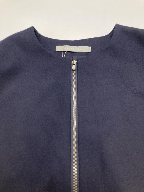 theory luxe（セオリーリュクス）theory luxe (セオリーリュクス) ウールギャバノーカラージャケット ネイビー サイズ:038 未使用品の古着・服飾アイテム