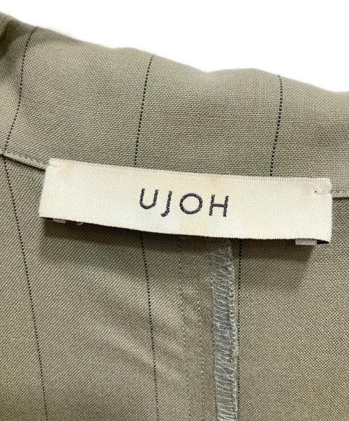 Ujoh（ウジョー）Ujoh (ウジョー) ジップハーフスリーブシャツ グリーン サイズ:Lの古着・服飾アイテム