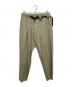 Ujoh（ウジョー）の古着「Tape Belt Slim Tapered Pants」｜グリーン