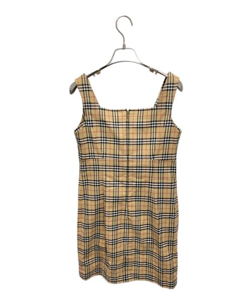 BURBERRY BLACK LABEL（バーバリーブラックレーベル）BURBERRY BLACK LABEL (バーバリーブラックレーベル) ノバチェック柄ワンピース ブラウン サイズ:38の古着・服飾アイテム