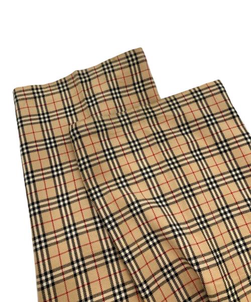 Burberry's BLUE LABEL（バーバリーズ ブルーレーベル）Burberry's BLUE LABEL (バーバリーズ ブルーレーベル) ノバチェック柄パンツ ブラウン サイズ:38の古着・服飾アイテム