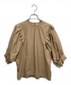 martiniqueマルティニーク）の古着「コンビパフスリーブプルオーバー」｜ブラウン