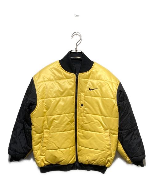 NIKE（ナイキ）NIKE (ナイキ) リバーシブル中綿ジャケット イエロー×ブラック サイズ:Mの古着・服飾アイテム