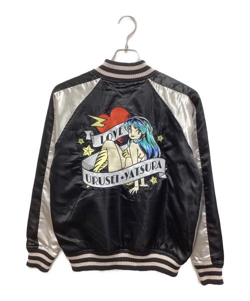うる星やつら（ウルセイヤツラ）うる星やつら (ウルセイヤツラ) ラムちゃん 刺繍 スカジャン ブラック サイズ:Mの古着・服飾アイテム