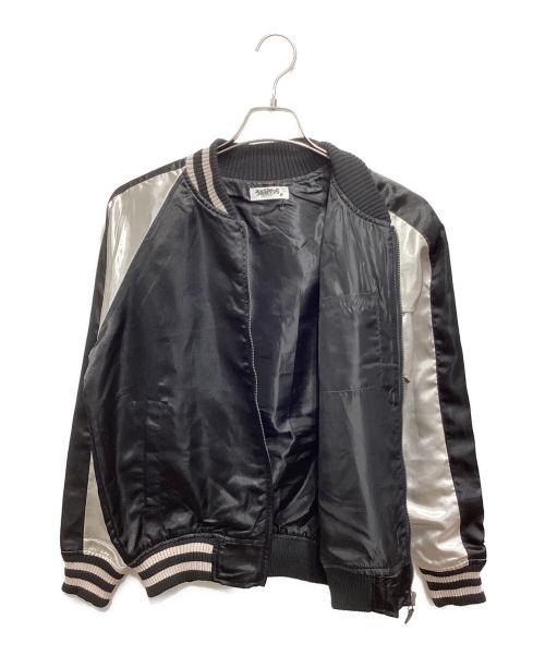 うる星やつら（ウルセイヤツラ）うる星やつら (ウルセイヤツラ) ラムちゃん 刺繍 スカジャン ブラック サイズ:Mの古着・服飾アイテム