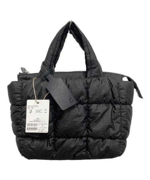 ear PAPILLONNER（イアパピヨネ）ear PAPILLONNER (イアパピヨネ) もこもこブロックトートバッグ ブラック 未使用品の古着・服飾アイテム