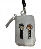 ear PAPILLONNERイアパピヨネ）の古着「牛革モバイルストラップショルダー」｜シルバー