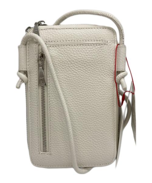 DRESSTERIOR（ドレステリア）DRESSTERIOR (ドレステリア) シュリンクレザー スマホポーチ ホワイト 未使用品の古着・服飾アイテム