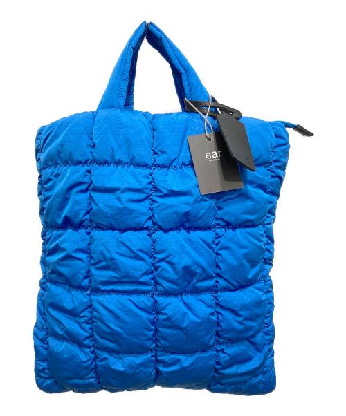 ear PAPILLONNER（イアパピヨネ）ear PAPILLONNER (イアパピヨネ) 《A4サイズ対応/軽量/キルティング》もこもこブロックトートバッグL ブルー 未使用品の古着・服飾アイテム
