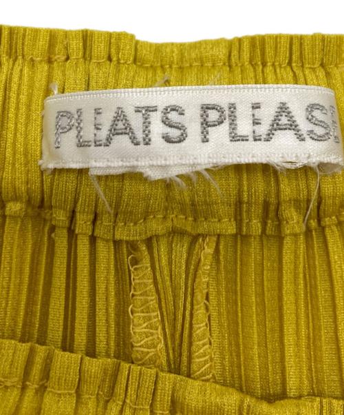 PLEATS PLEASE（プリーツプリーズ）PLEATS PLEASE (プリーツプリーズ) フリンジプリーツパンツ イエロー サイズ:-の古着・服飾アイテム