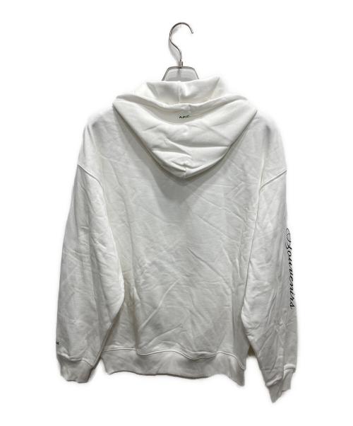A.P.C.（アーペーセー）A.P.C. (アーペーセー) JJJJound (ジョウンド) SWEAT HOODY 7.SWEAT ホワイト サイズ:Mの古着・服飾アイテム