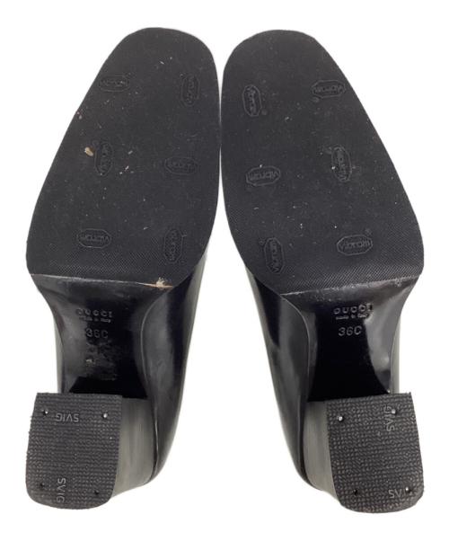 GUCCI（グッチ）GUCCI (グッチ) ヒールパンプス ブラック サイズ:36の古着・服飾アイテム