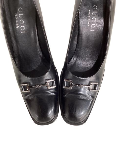 GUCCI（グッチ）GUCCI (グッチ) ヒールパンプス ブラック サイズ:36の古着・服飾アイテム