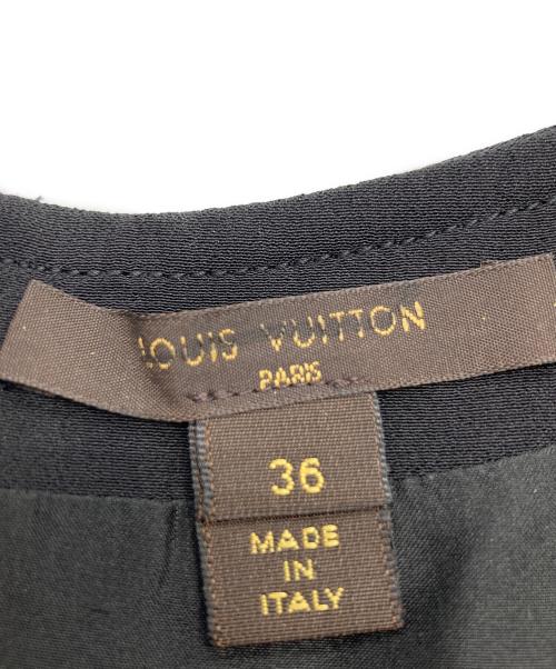LOUIS VUITTON（ルイ ヴィトン）LOUIS VUITTON (ルイ ヴィトン) バックジップドレスワンピース ブラック サイズ:36の古着・服飾アイテム