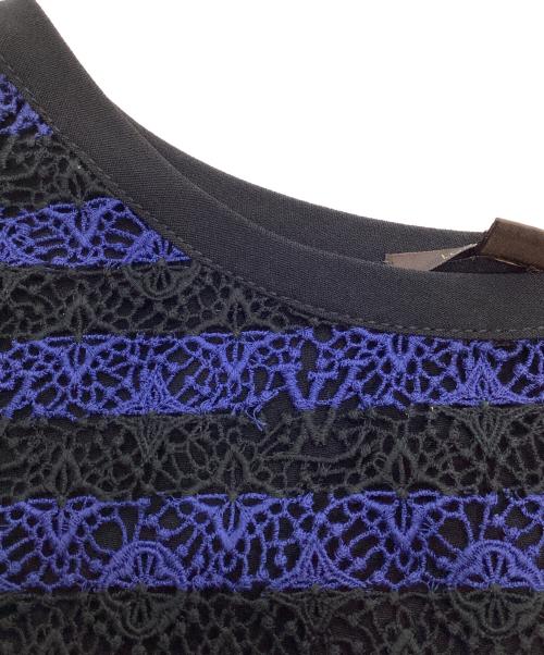 LOUIS VUITTON（ルイ ヴィトン）LOUIS VUITTON (ルイ ヴィトン) レースワンピース ネイビー サイズ:36の古着・服飾アイテム