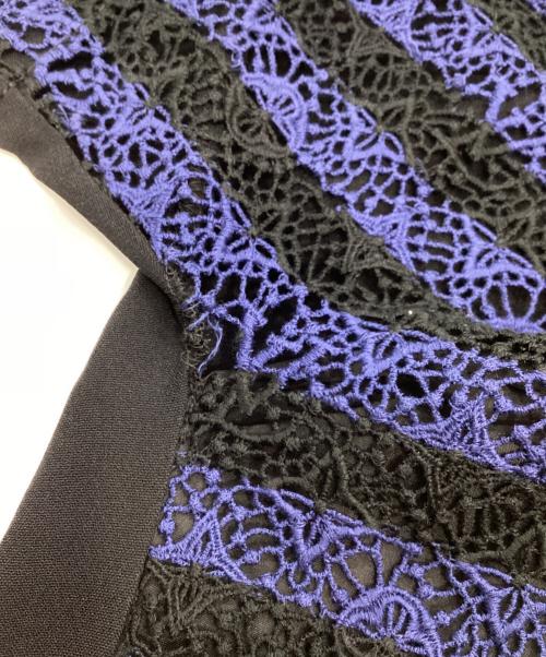 LOUIS VUITTON（ルイ ヴィトン）LOUIS VUITTON (ルイ ヴィトン) レースワンピース ネイビー サイズ:36の古着・服飾アイテム