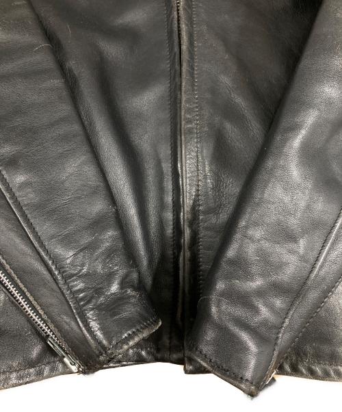 Schott（ショット）Schott (ショット) 裏ボアライナーシングルレザージャケット ブラック サイズ:32の古着・服飾アイテム