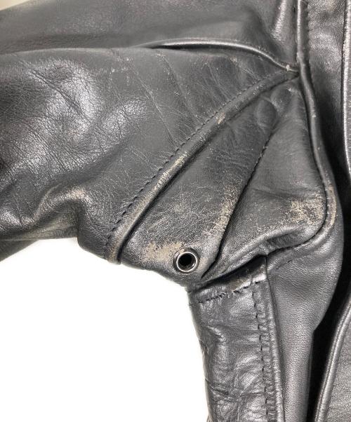 Schott（ショット）Schott (ショット) 裏ボアライナーシングルレザージャケット ブラック サイズ:32の古着・服飾アイテム