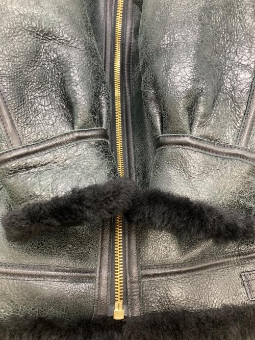 Schott（ショット）Schott (ショット) Ｂ-3シープスキンムートンフライトジャケット ブラック サイズ:38の古着・服飾アイテム