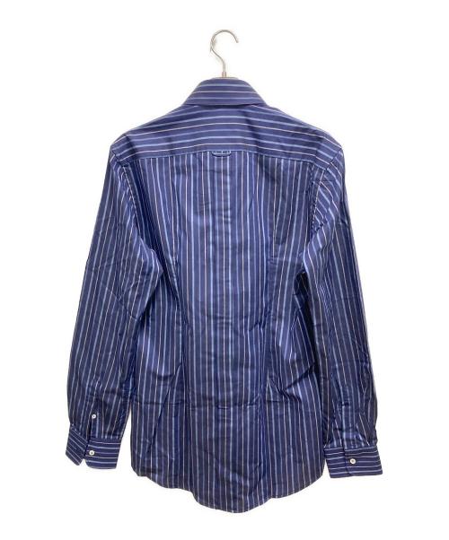 DOLCE & GABBANA（ドルチェ＆ガッバーナ）DOLCE & GABBANA (ドルチェ＆ガッバーナ) ストライプドレスシャツ ネイビー サイズ:17/43 未使用品の古着・服飾アイテム