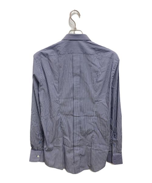 DOLCE & GABBANA（ドルチェ＆ガッバーナ）DOLCE & GABBANA (ドルチェ＆ガッバーナ) ストライプシャツ ネイビー サイズ:42の古着・服飾アイテム
